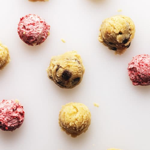 energy bites on a white background