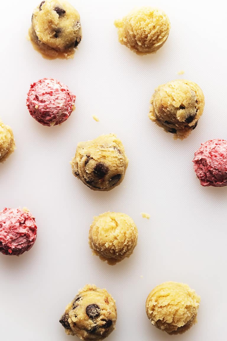 energy bites on a white background