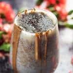 chia seed pudding in a glass