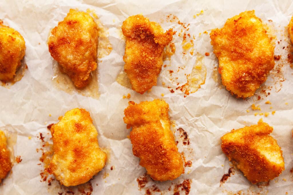 crispy baked keto chicken nuggets