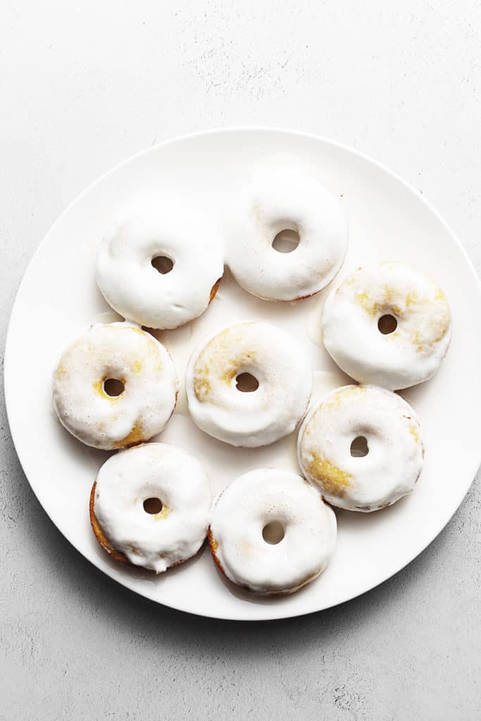 keto donuts on a white plate