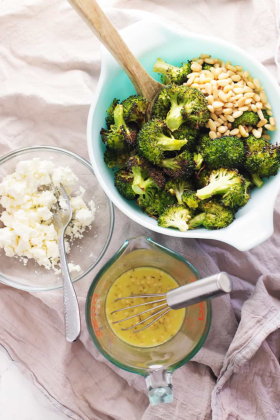 ingredients for low carb broccoli salad