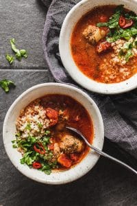 Albondigas Soup (Mexican Meatball Soup) • Low Carb with Jennifer