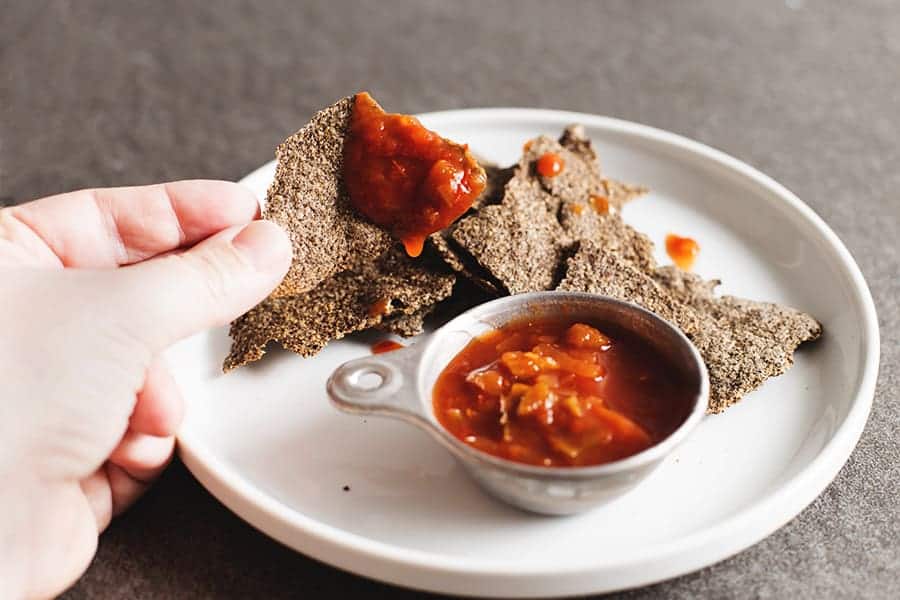 low carb chips and salsa
