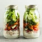2 mason jar salads