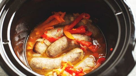 Crock Pot Sausage And Peppers Low