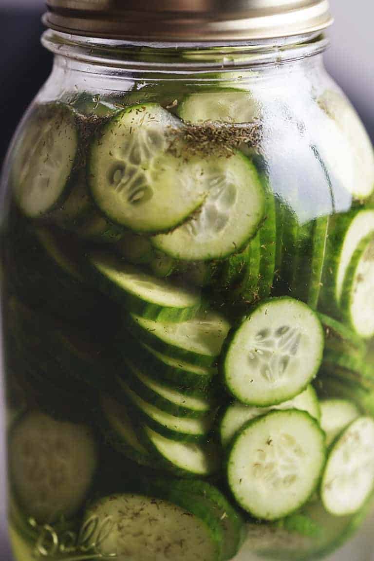 fast food pickles in a jar