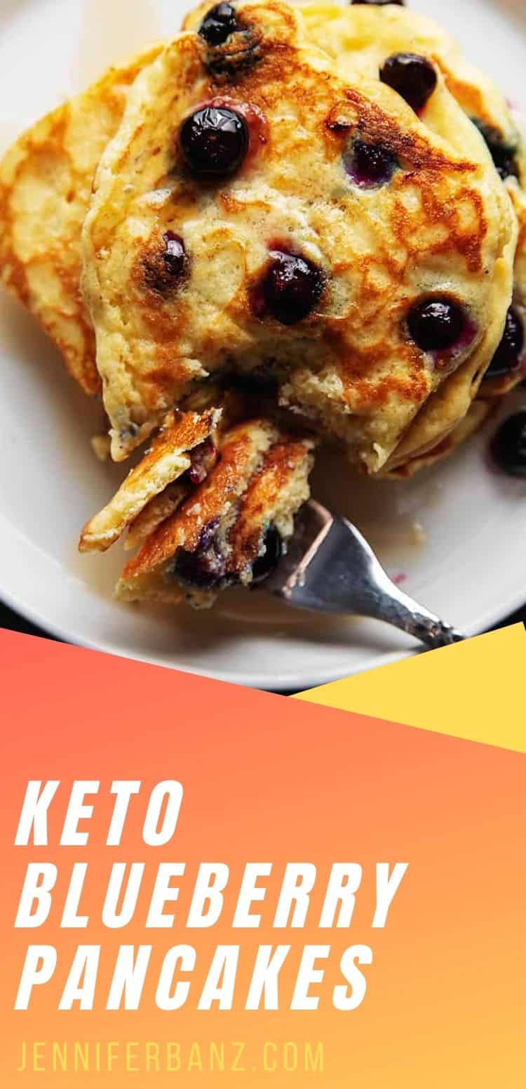 Keto Blueberry Pancakes • Low Carb with Jennifer