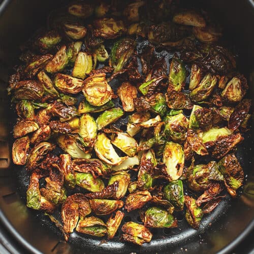 crispy brussels in an air fryer