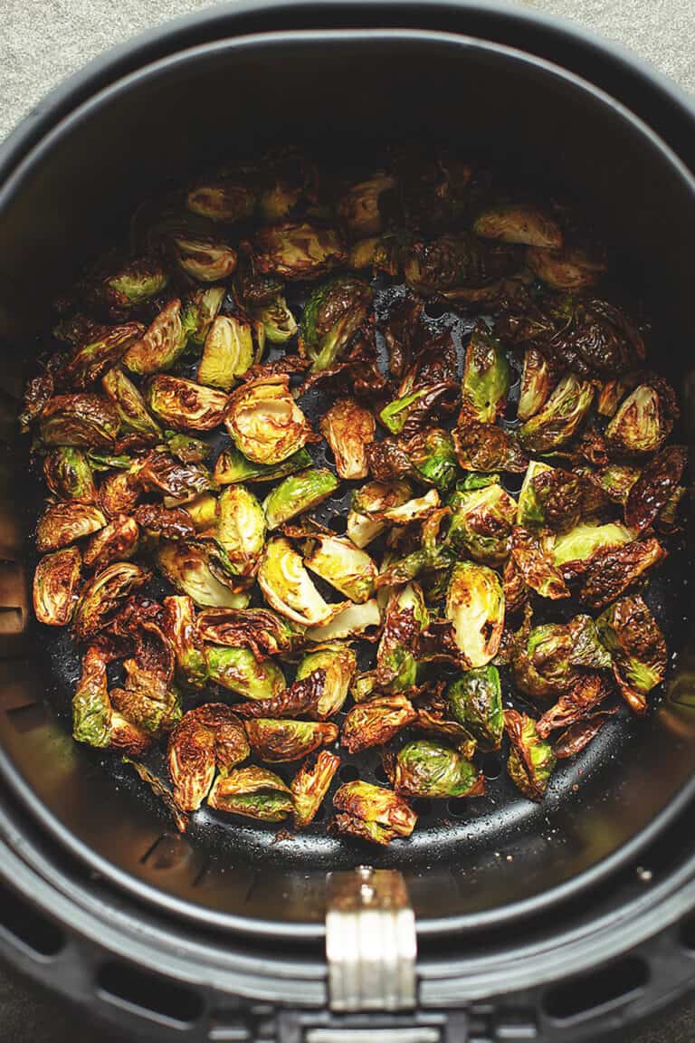 crispy brussels in an air fryer