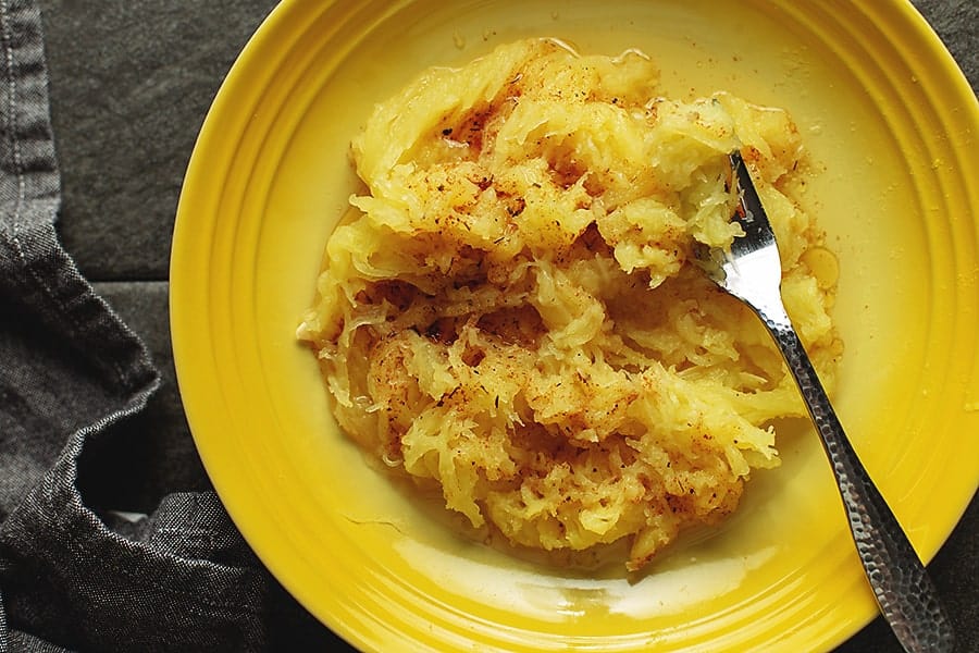 Instant Pot Spaghetti Squash with Brown butter sage sauce