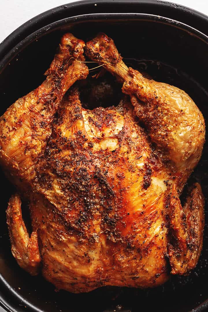 Juicy Air Fryer Whole Chicken with Crispy Skin • Low Carb with Jennifer
