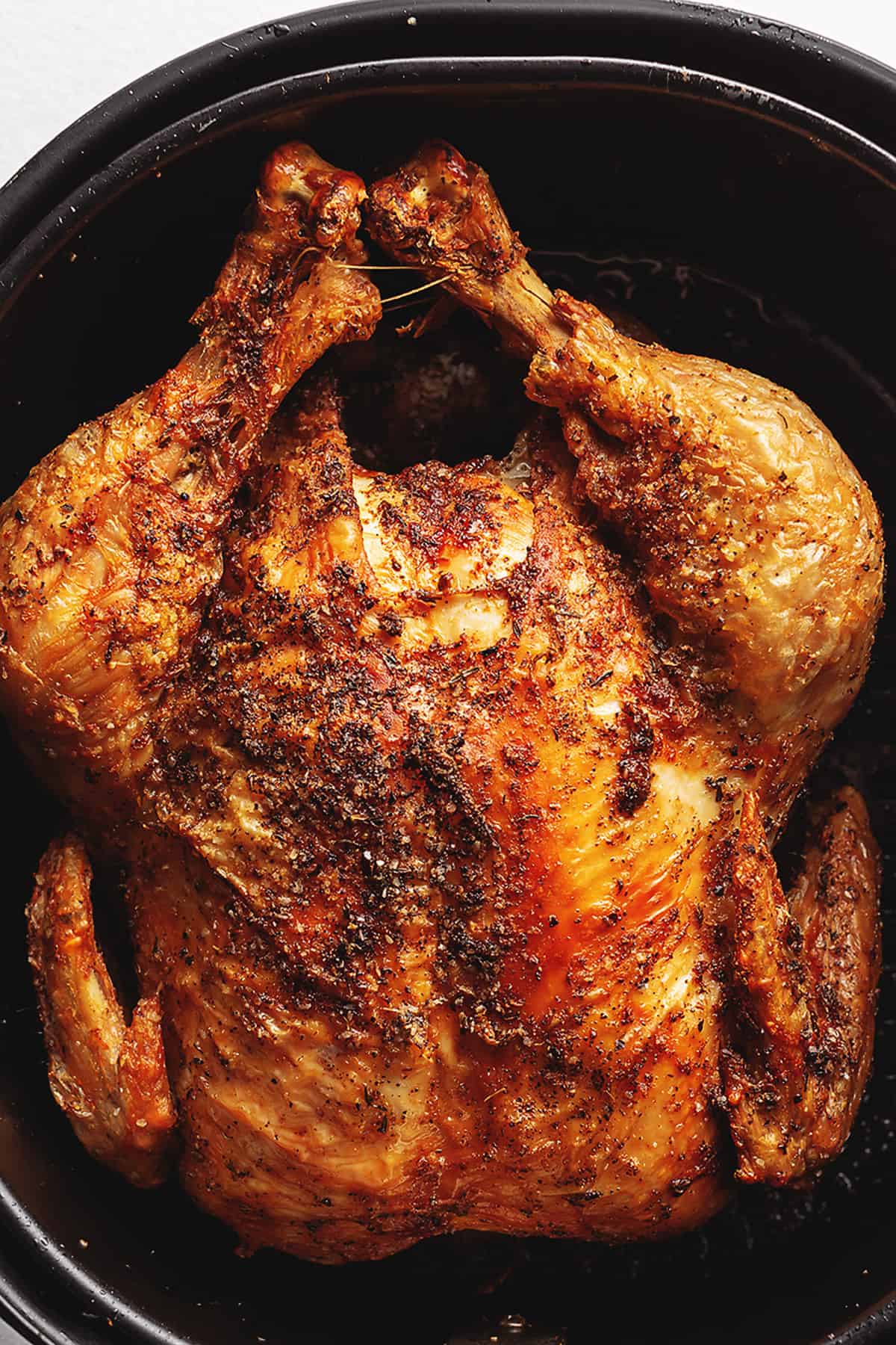 crispy whole chicken in the air fryer