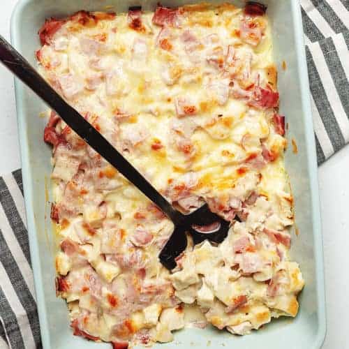Chicken cordon bleu casserole