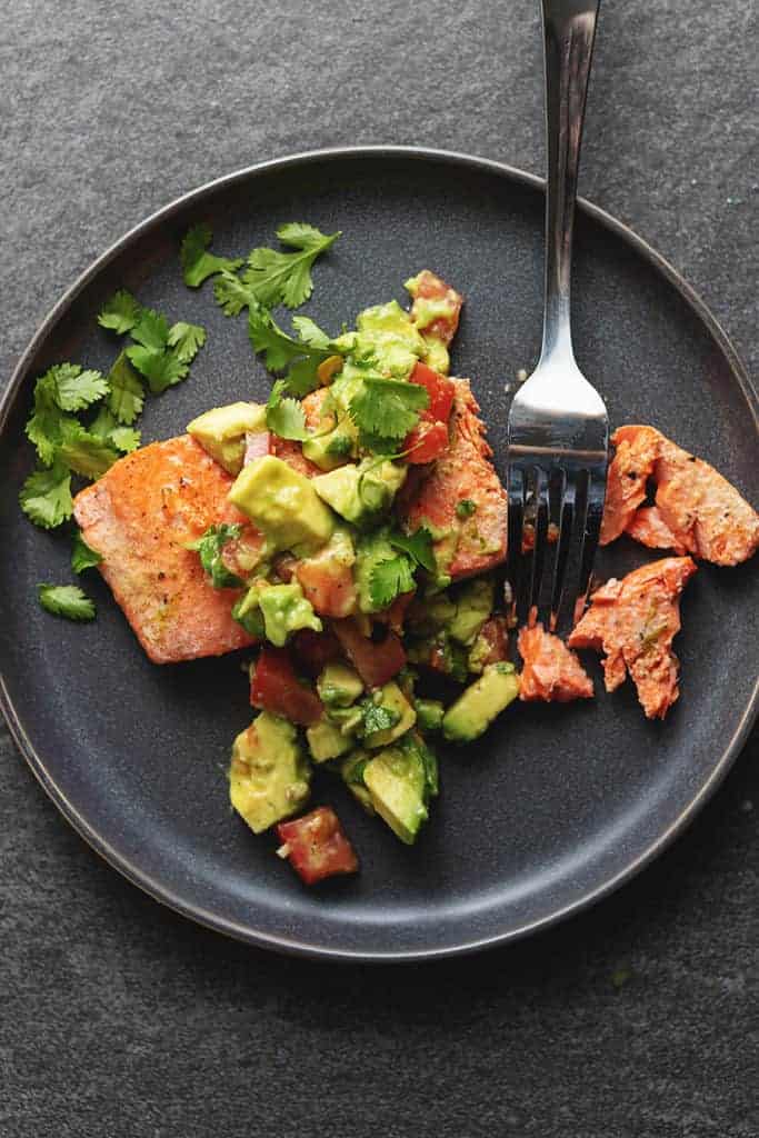 salmon and avocado salsa