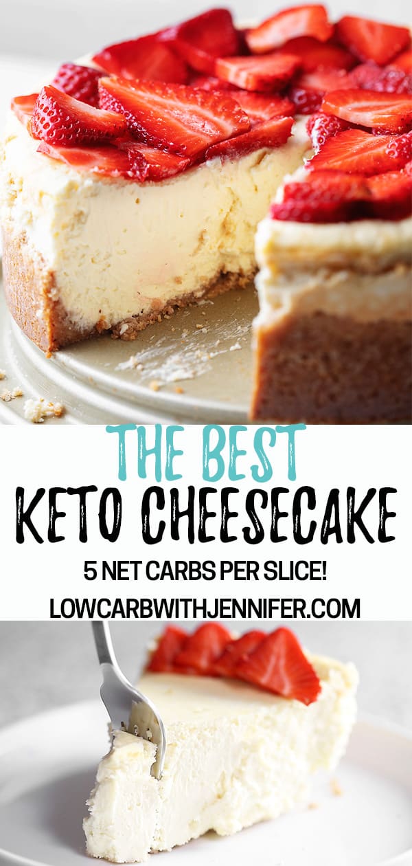 The Best Keto Cheesecake Recipe - No Water Bath! • Low Carb with Jennifer