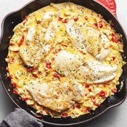 artichoke chicken skillet