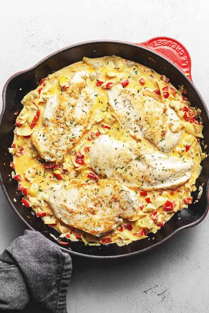artichoke chicken skillet
