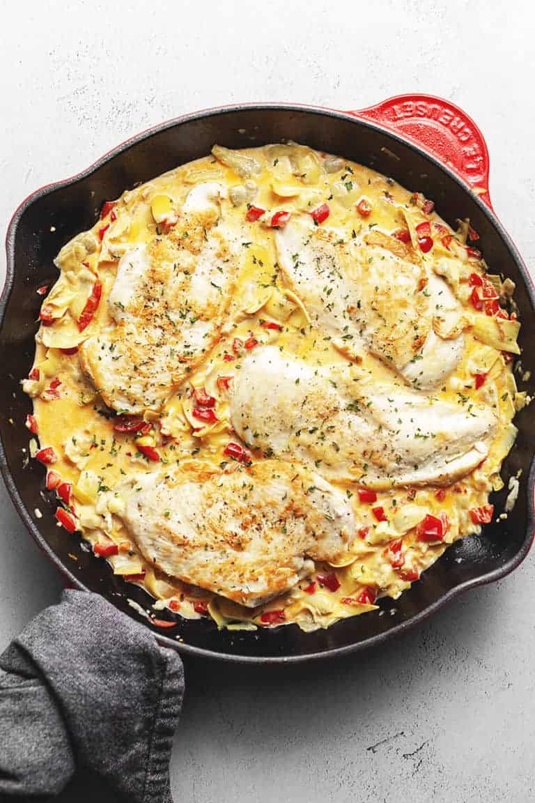 artichoke chicken skillet