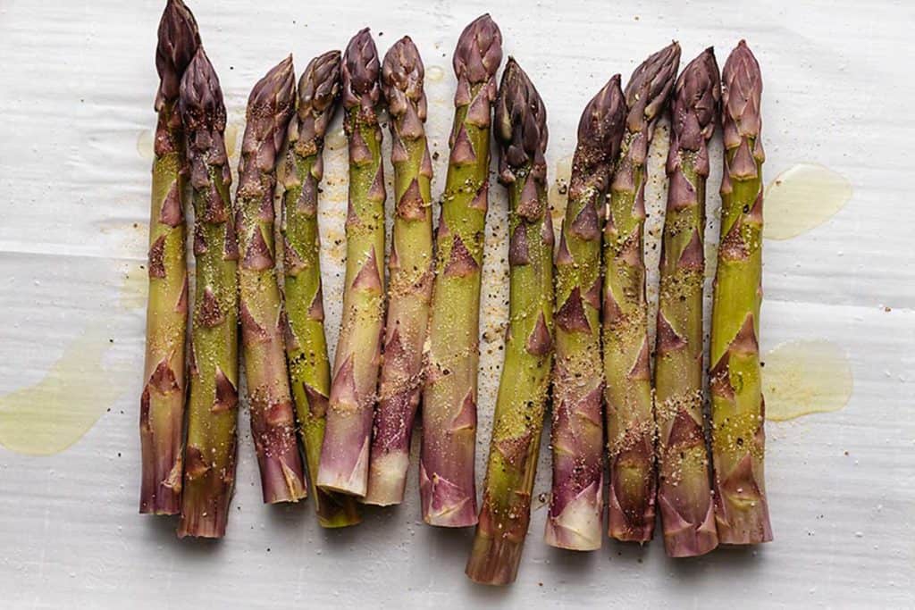 Keto Bacon Wrapped Asparagus Oven or Air Fryer • Low Carb with Jennifer