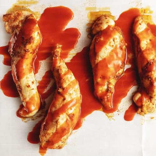 Baked buffalo chicken tenders