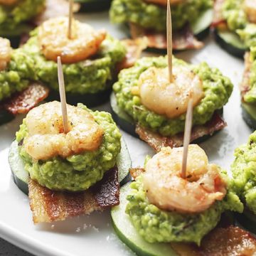 Keto Shrimp Guacamole and Bacon Appetizers • Low Carb with Jennifer