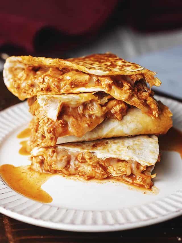 Keto Chicken Enchilada Quesadillas