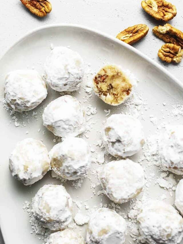 Keto Snowball Christmas Cookies
