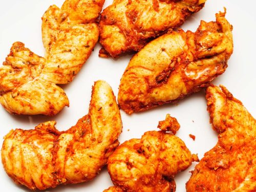 How to make the easiest grilled chicken tenders in the air fryer. Use