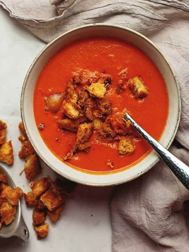 Creamy Keto Tomato Soup - Only 15 Minutes!