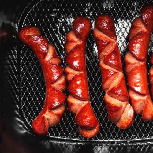 air fryer hot dogs