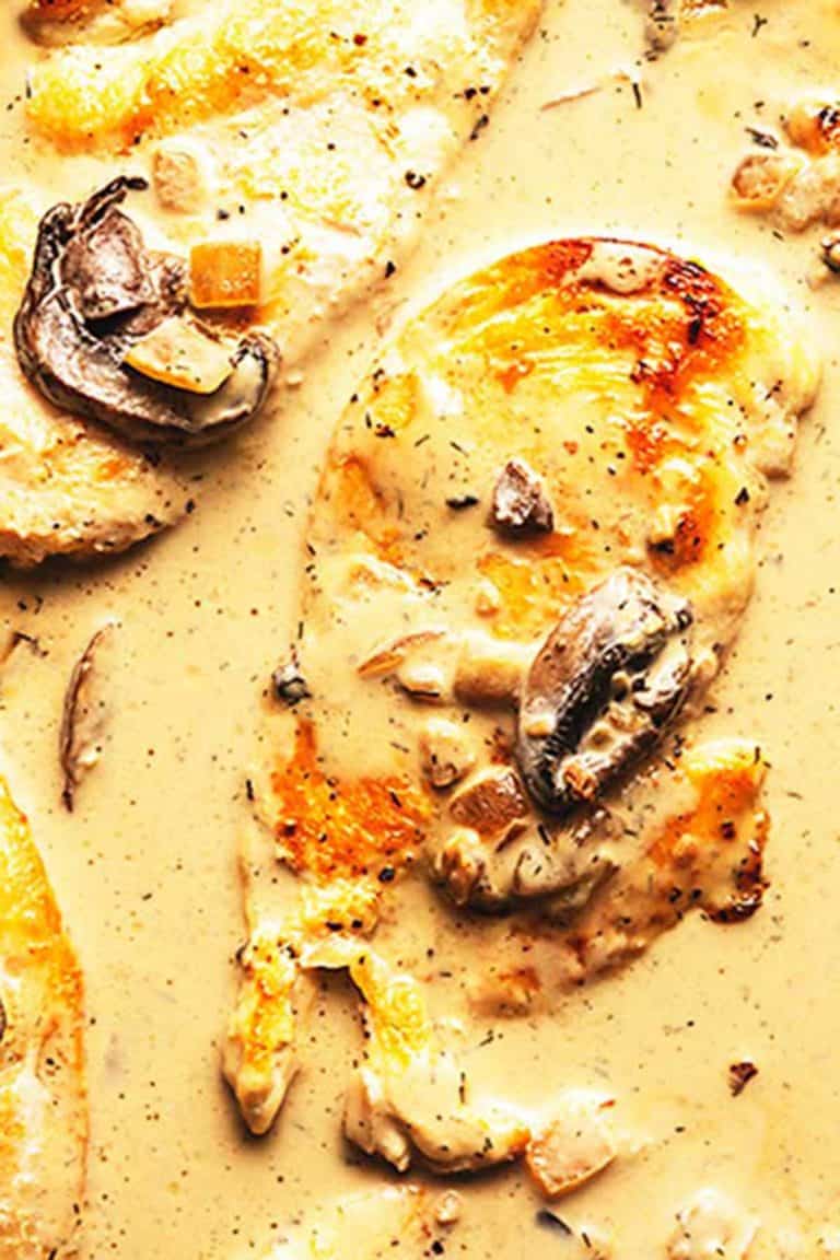 chicken stroganoff with mushrooms