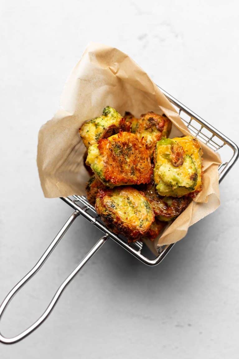 broccoli cheddar tots in a basket