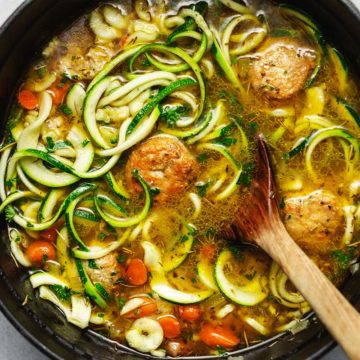 keto chicken zoodle soup