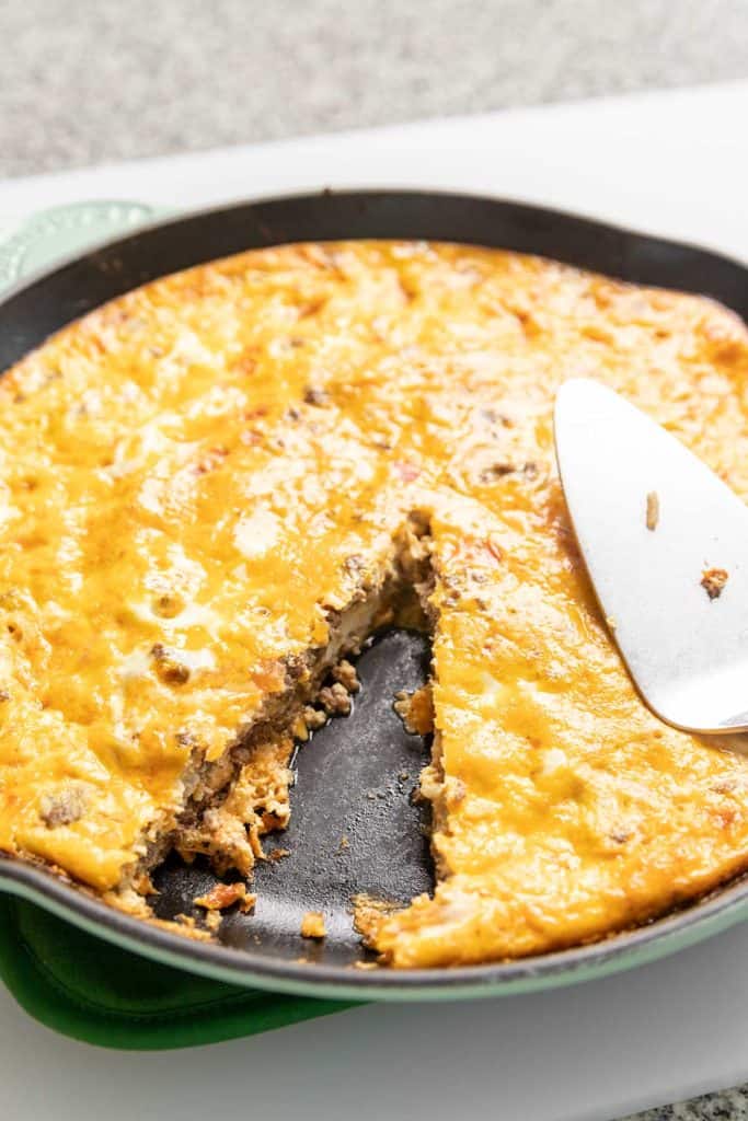 KETO TACO PIE IN A SKILLET