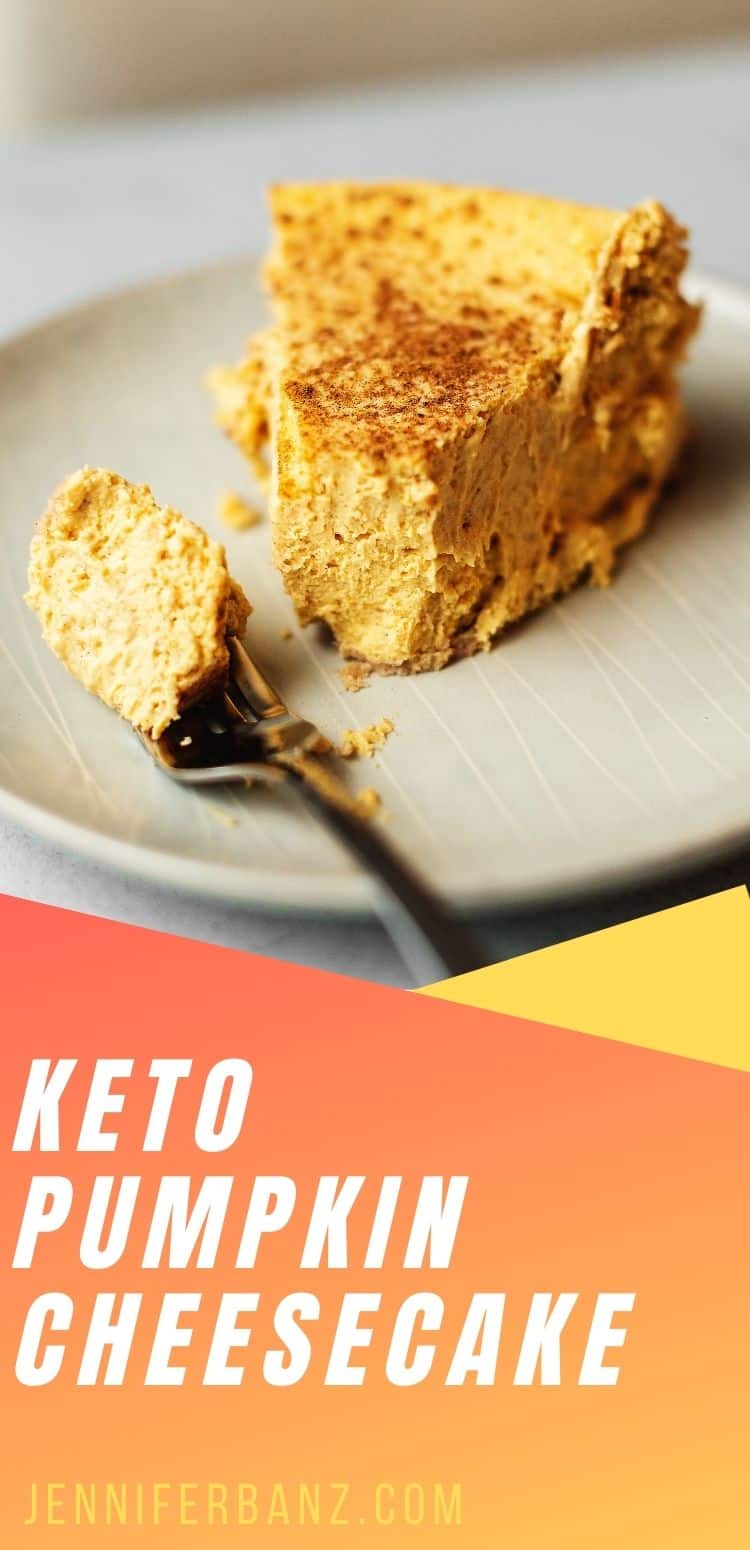 Keto Pumpkin Cheesecake • Low Carb with Jennifer