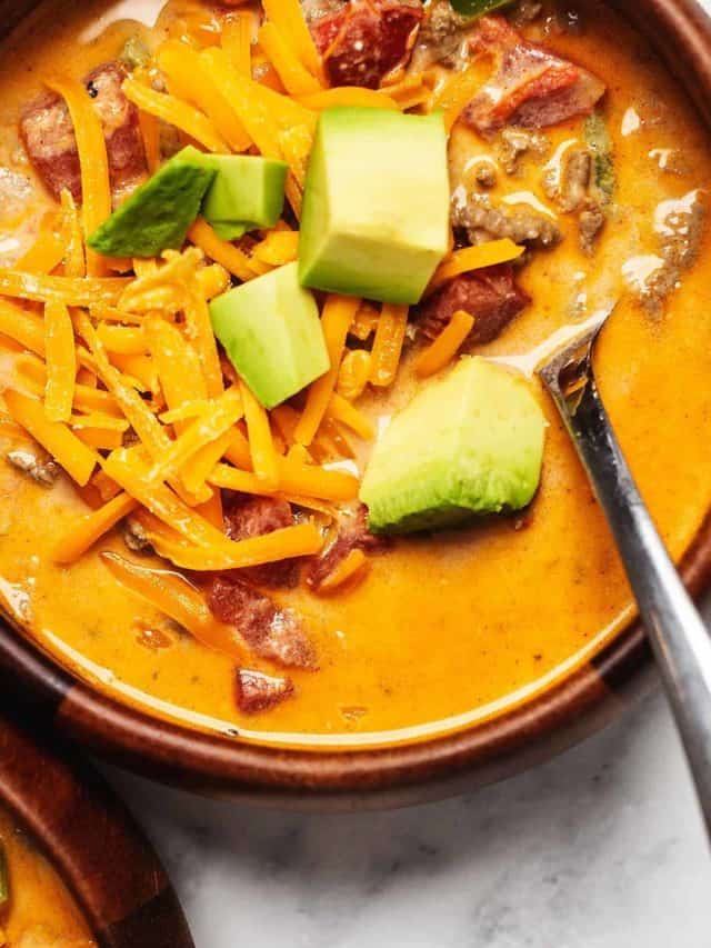 Keto Creamy Taco Soup