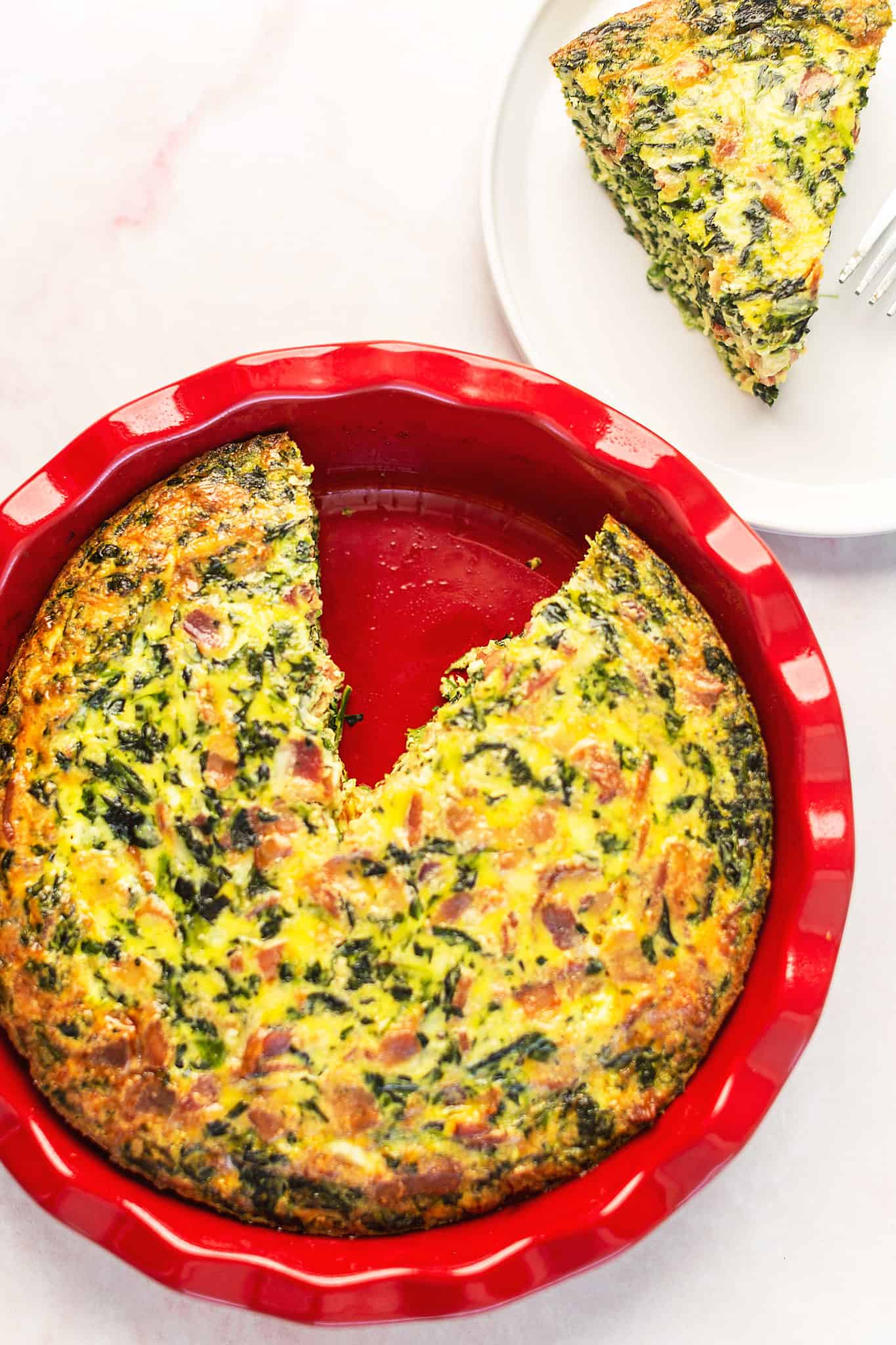 Bacon and Spinach Quiche • Low Carb with Jennifer