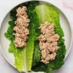 keto tuna salad lettuce boats