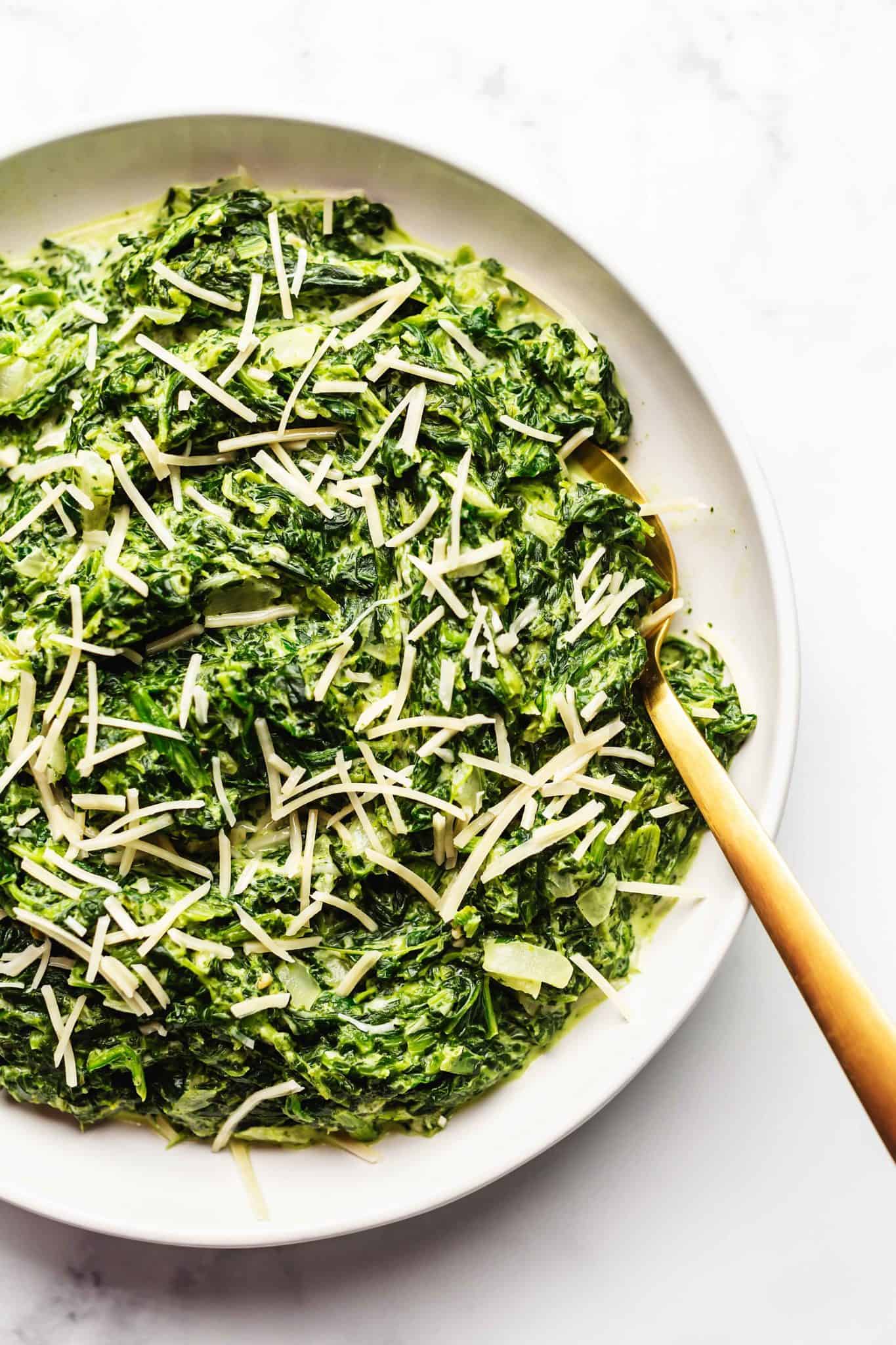 Super Easy Keto Creamed Spinach • Low Carb with Jennifer