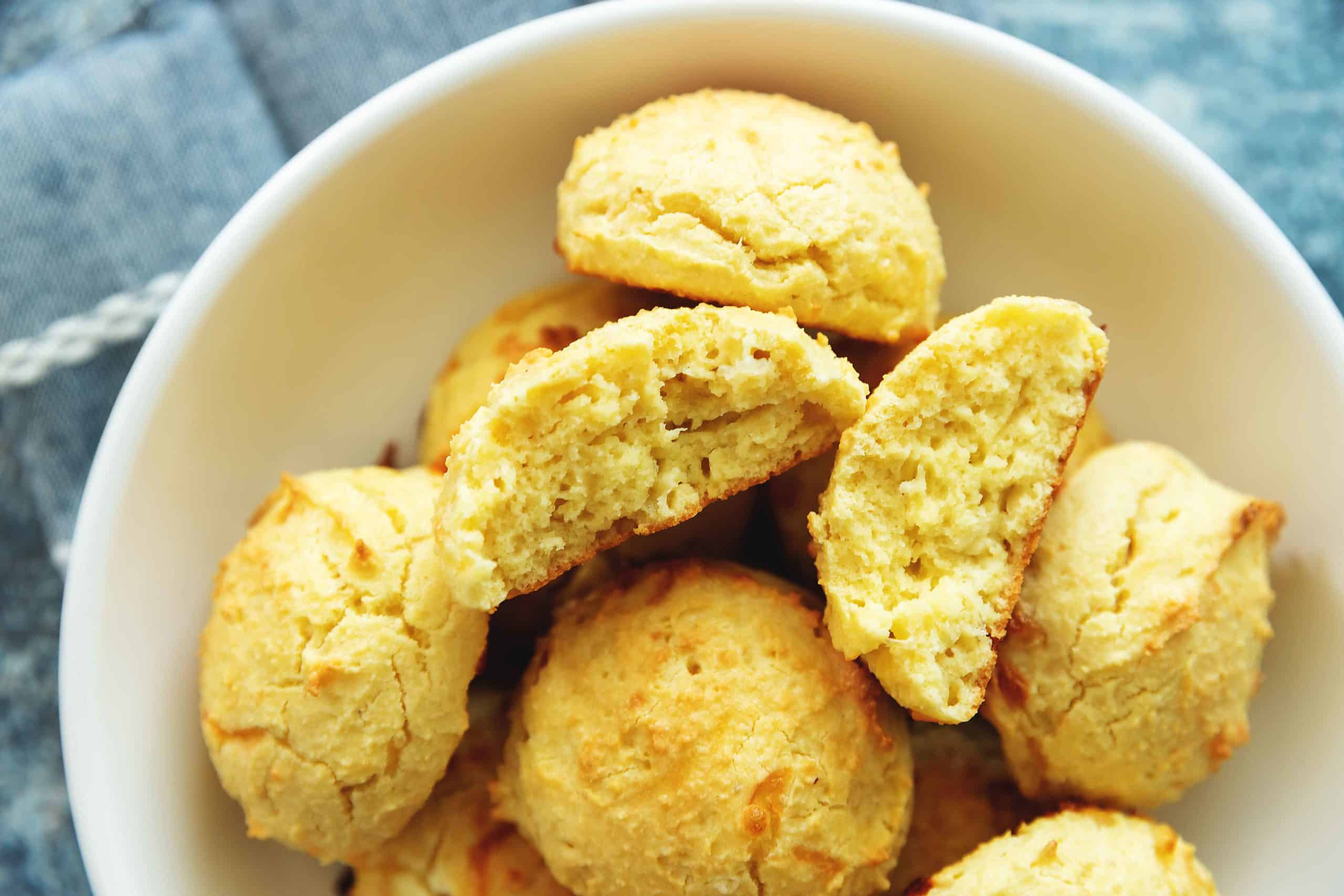 a bowl of biscuits