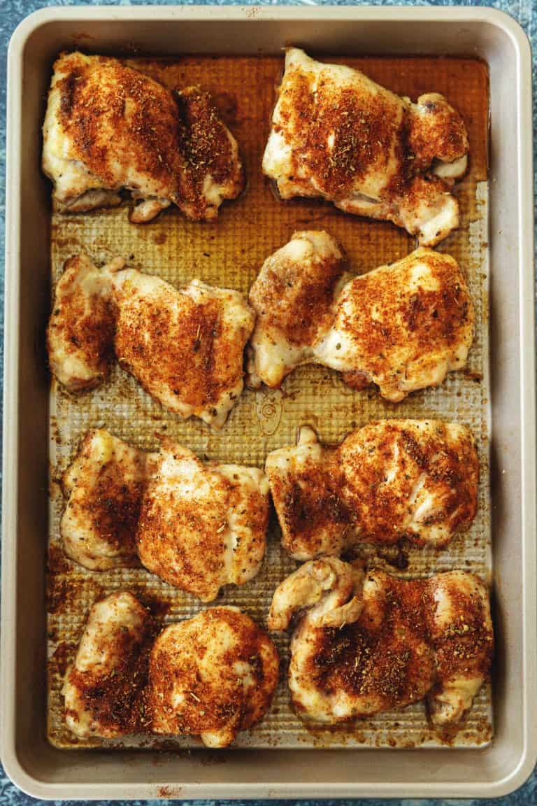 Baked Boneless Skinless Chicken Thighs • Low Carb with Jennifer