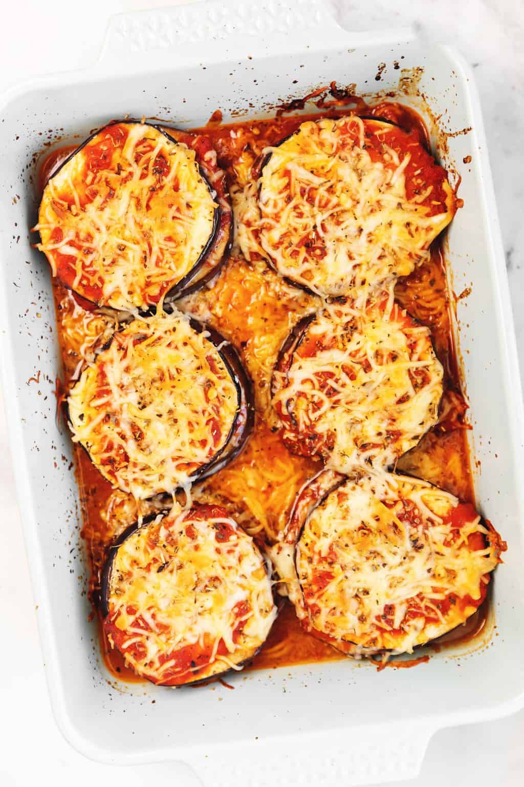 Keto Eggplant Parmesan - Only 5 Ingredients! • Low Carb with Jennifer