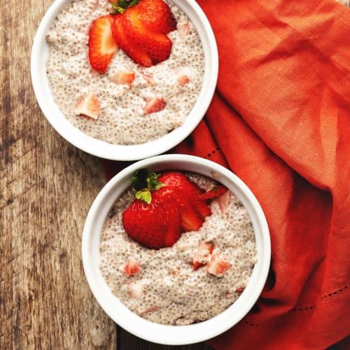 strawberry chia seed pudding