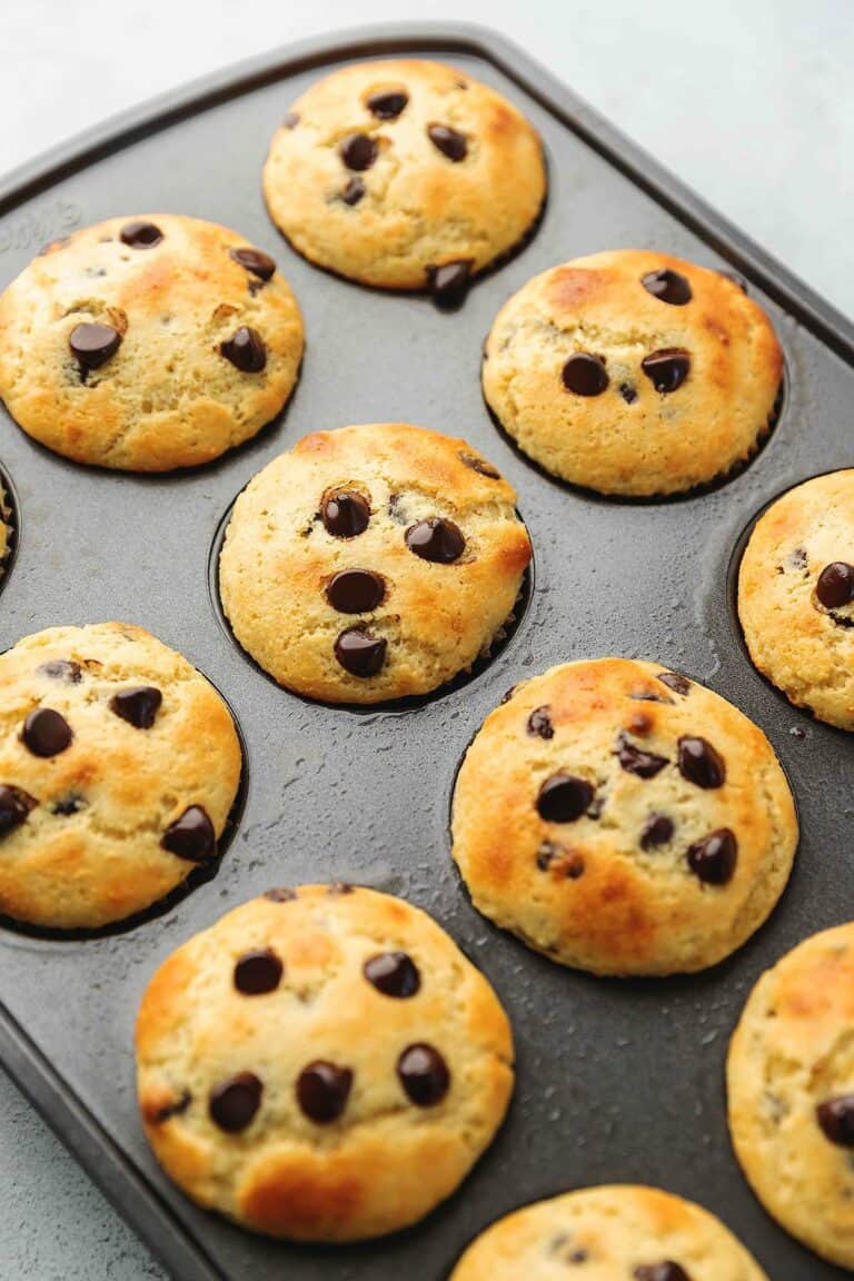 protein muffins in a muffin tin