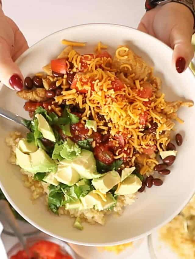 Keto Burrito Bowl with a Secret Ingredient!