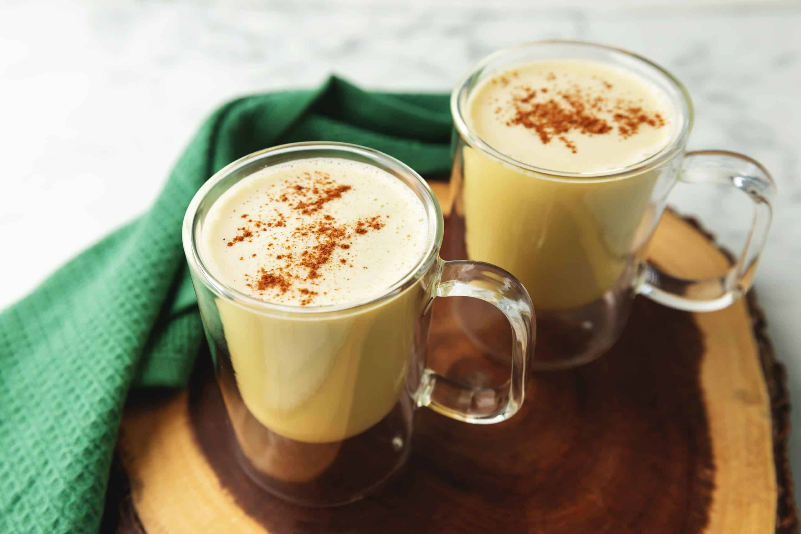 sugar free eggnog in mugs