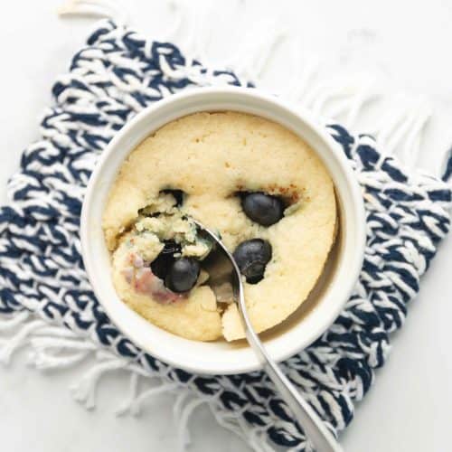 low carb blueberry muffin that can be made in 1 minute
