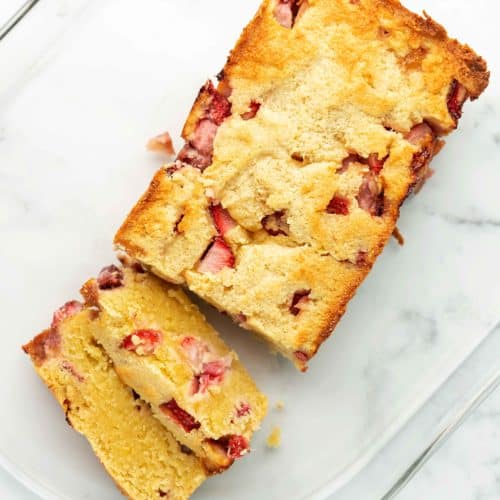 low carb strawberry quick bread