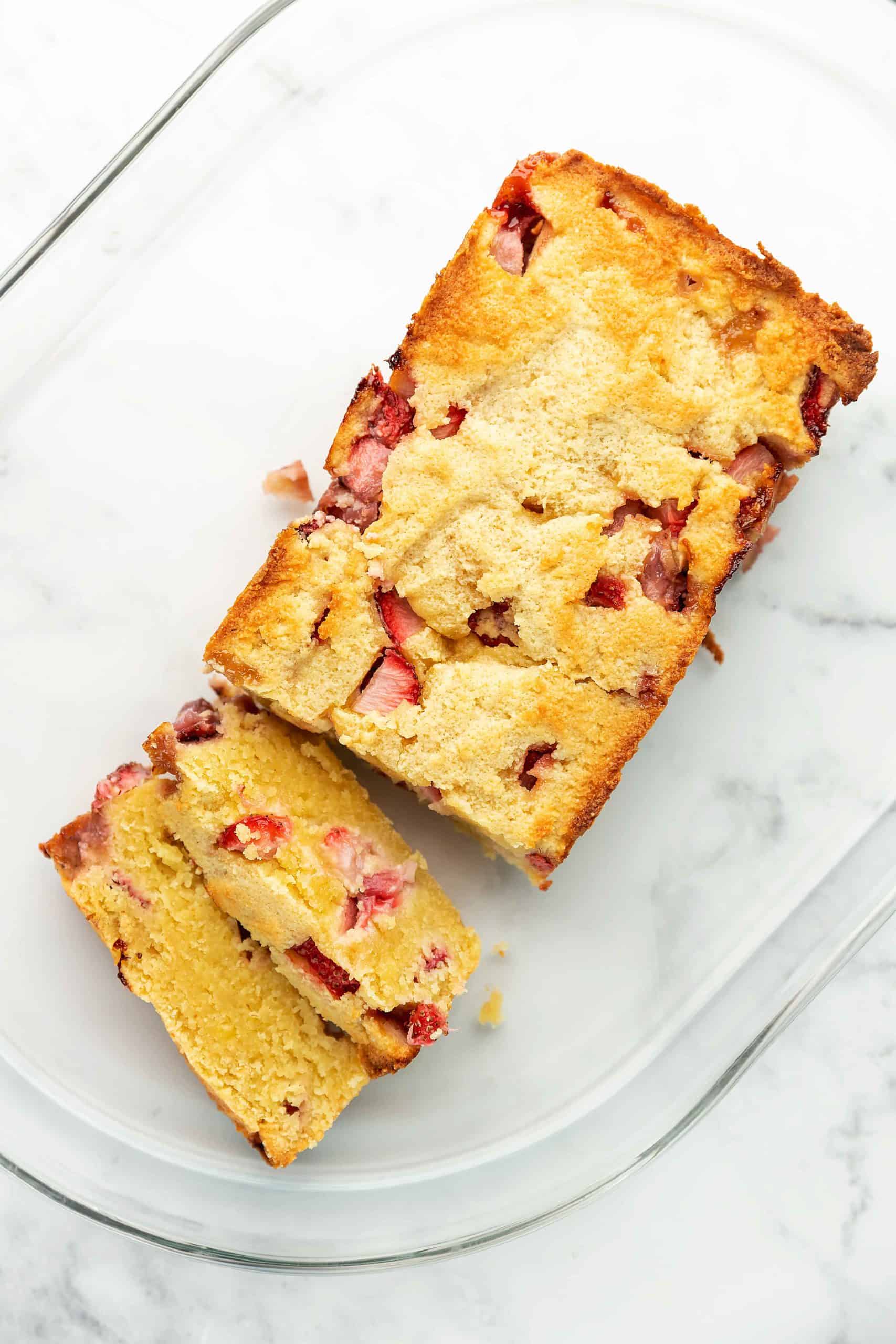 low carb strawberry quick bread
